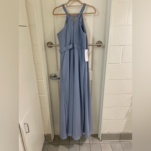 Azazie Melody Dress in Dusty Blue- New With Tags - Picture 2 of 7